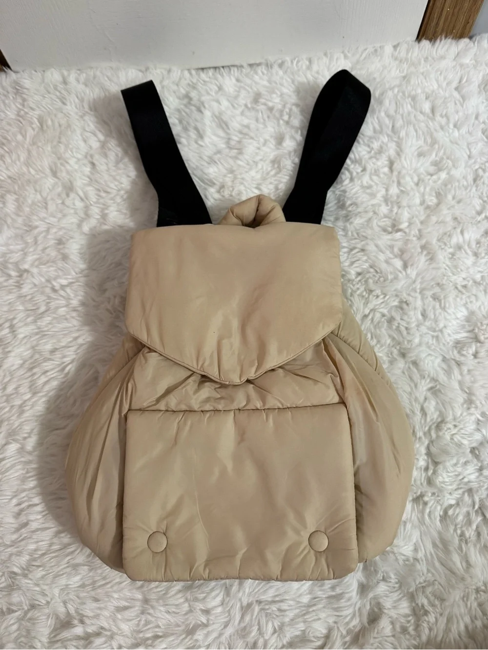 Zara cream puffer